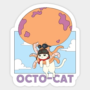 Octo-Cat Express Version 2 Sticker